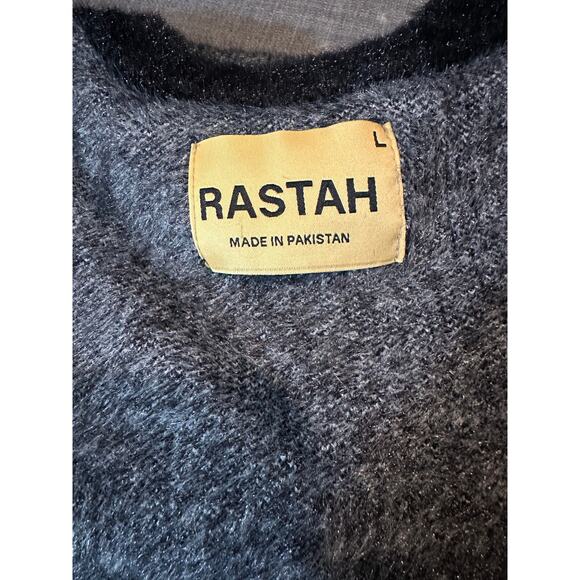 NWOT RASTAH Mink Yarn Sweater Unisex L Luxury Streetwear - Picture 12 of 13